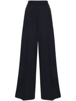 MSGM pantalon de costume à taille haute - Bleu