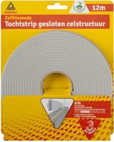 Tochtstrip gesloten struc. grijs 12m - Deltafix