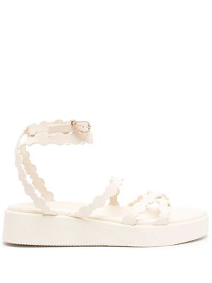 Ancient Greek Sandals sandales Venus en cuir à plateforme - Blanc