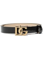 Dolce & Gabbana Kids ceinture à boucle DG - Noir