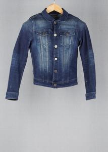 G Star Blue vintage denim jacket in size XS for Unisex