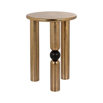 Richmond Ronde Bijzettafel 'Marshall' 38cm, kleur Goud
