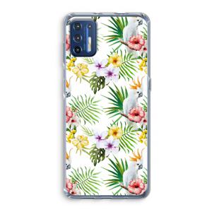 Gele kuif: Motorola Moto G9 Plus Transparant Hoesje