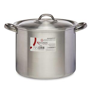 Kookpan/soeppan met deksel - Aluminium - 8 liter - alle warmtebronnen - D24 x H22 cm