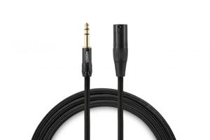 Warm Audio PREM-XLRM-TRSM-3 audio kabel 0,9 m 6.35mm TRS XLR Zwart