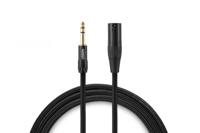 Warm Audio PREM-XLRM-TRSM-3 audio kabel 0,9 m 6.35mm TRS XLR Zwart - thumbnail