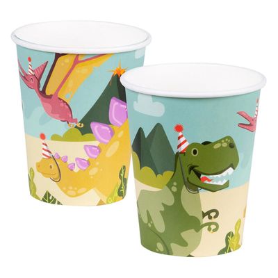 Boland Papieren bekers dino party, 10st.
