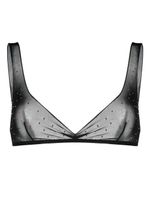 Oséree soutien-gorge à détails de pierres - Noir