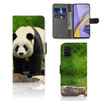 Samsung Galaxy A51 | Telefoonhoesje | Met pasjeshouder | Panda