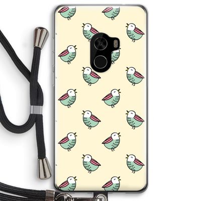 Vogeltjes: Xiaomi Mi Mix 2 Transparant Hoesje met koord