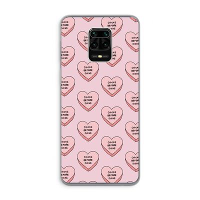 Chicks before dicks: Xiaomi Redmi Note 9 Pro Transparant Hoesje