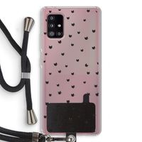 Kleine kattenkopjes: Samsung Galaxy A51 5G Transparant Hoesje met koord