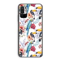 Bloemen tukan: Xiaomi Redmi Note 10 5G Transparant Hoesje
