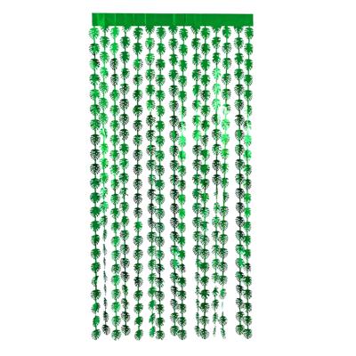Folie deurgordijn Tropisch / Hawaii - Foliegordijn - palmblad - groen - 200 x 100 cm