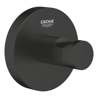 GROHE Start Handdoekhaak - rond - mat zwart 411732430