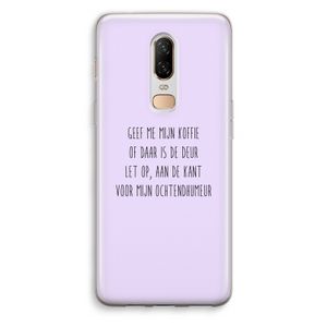 Ochtendhumeur: OnePlus 6 Transparant Hoesje