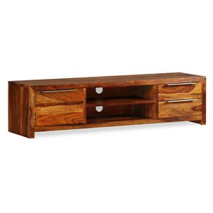 TV-meubel 120x30x30 cm massief sheeshamhout