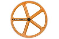 Encore 700C 5 Spaken Voorwiel - Omaha Orange - Carbon Weven Encore 700C 5 Spaken Voorwiel - Omaha Orange - Carbon Weven
