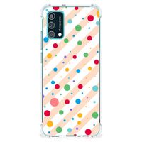 Samsung Galaxy M02s | A02s Doorzichtige Silicone Hoesje Dots - thumbnail