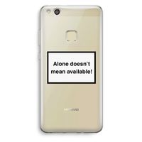Alone: Huawei Ascend P10 Lite Transparant Hoesje Alone: Huawei Ascend P10 Lite Transparant Hoesje