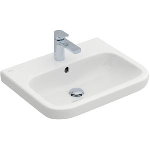 Villeroy & Boch Architectura wastafel onderzijde geslepen 60x47cm met kraangat met overloop wit 41886G01