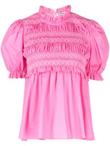 Vivetta blouse à manches bouffantes - Rose