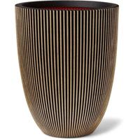 Capi Elegant Vase Groove 46x58 cm Zwart en goud 445495 - thumbnail