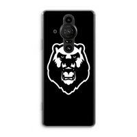 Angry Bear (black): Sony Xperia Pro-I Transparant Hoesje