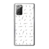 Hipster stripes: Samsung Galaxy Note 20 / Note 20 5G Transparant Hoesje Hipster stripes: Samsung Galaxy Note 20 / Note 20 5G Transparant Hoesje