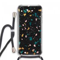 Terrazzo N°10: iPhone XS Max Transparant Hoesje met koord