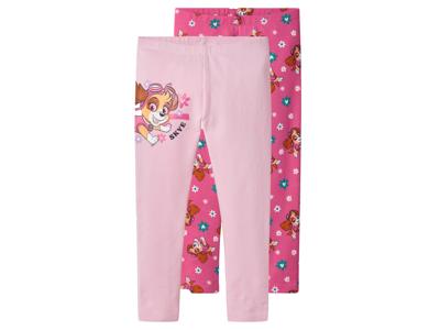 Set van 2 kinder thermoleggings (Roze, 110/116)
