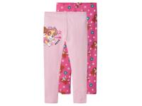 Set van 2 kinder thermoleggings (Roze, 122/128)