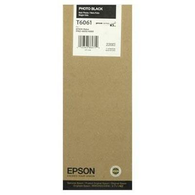 Originele inktcartridge Epson Cartucho T606100 negro foto Zwart