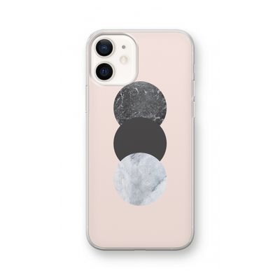 Marmeren cirkels: iPhone 12 Transparant Hoesje