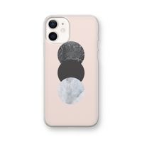 Marmeren cirkels: iPhone 12 Transparant Hoesje