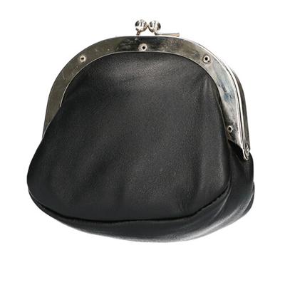 Leather Design Leren Beursje L Zwart