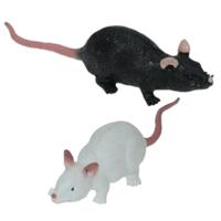 Rubberen nep/namaak dieren rat 11 cm Rubberen nep/namaak dieren rat 11 cm