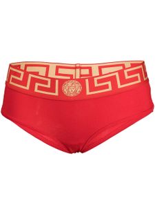 Versace culotte à bande Greca - Rouge