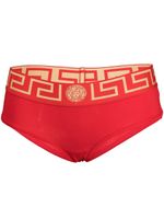 Versace culotte à bande Greca - Rouge