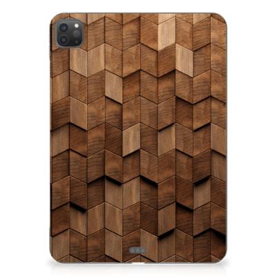 Silicone Tablet Hoes voor iPad Pro 11 (2024) Wooden Cubes