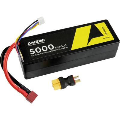 Amewi LiPo accupack 11.1 V Aantal cellen: 2 Hardcase T-bussen