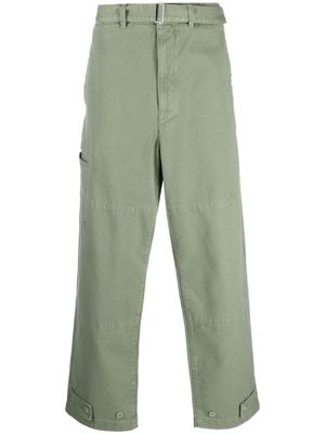 LEMAIRE jean droit à taille ceinturée - Vert