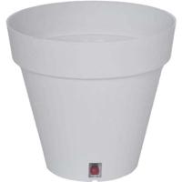 RIVIERA LOFT ronde bloembak - Kunststof - Diameter 30 cm - Wit