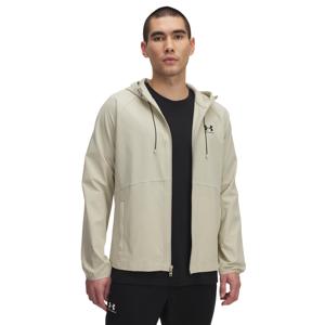 Under Armour Stretch Woven Windbreaker Full-Zip Beige Zwart
