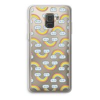Regenboog: Samsung Galaxy A8 (2018) Transparant Hoesje