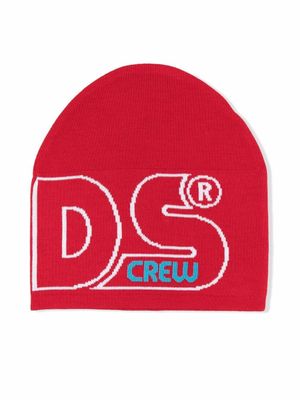Gcds Kids bonnet à logo imprimé - Rouge