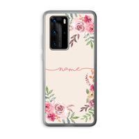 Rozen: Huawei P40 Pro Transparant Hoesje