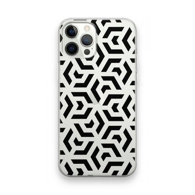 Crazy pattern: iPhone 12 Pro Max Transparant Hoesje