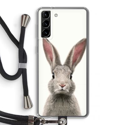 Daisy: Samsung Galaxy S21 Plus Transparant Hoesje met koord