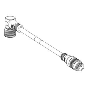 Molex 1200660381 Sensor/actuator connector, geassembleerd Aantal polen (sensoren): 4 Bus, Stekker 5.00 m 1 stuk(s)